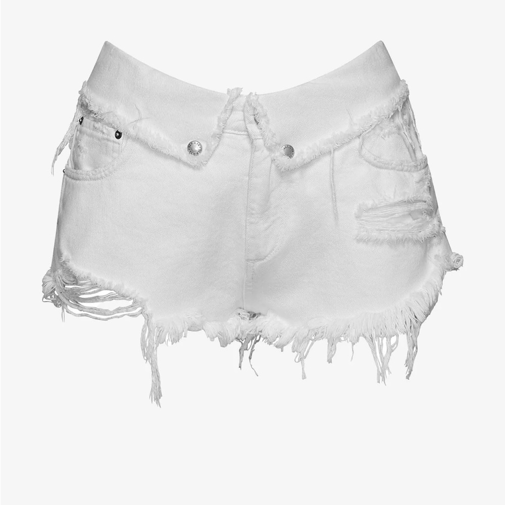 SER.O.YA white cut off Jean shorts